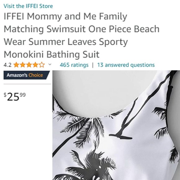 IFFEI One Piece Black/White Graphic Swimsuit  🌴🥥 NEW WITH TAGS! - Picture 9 of 13
